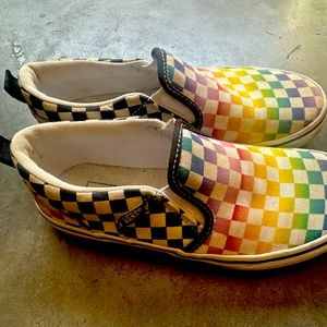 Vans kid checkerboard shoes